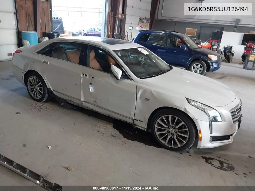 2018 Cadillac Ct6 Luxury VIN: 1G6KD5RS5JU126494 Lot: 40900817