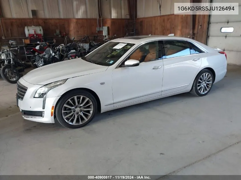 2018 Cadillac Ct6 Luxury VIN: 1G6KD5RS5JU126494 Lot: 40900817