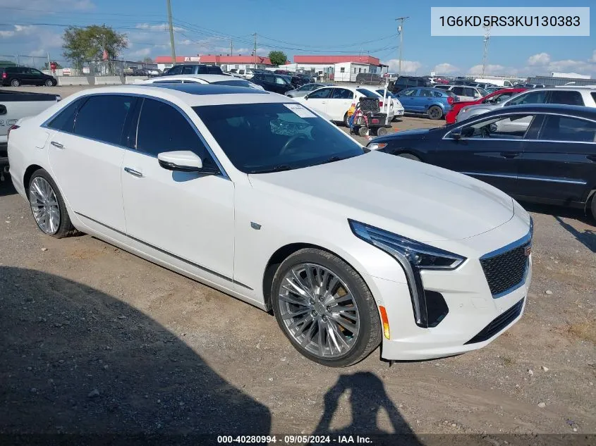 2019 Cadillac Ct6 Premium Luxury VIN: 1G6KD5RS3KU130383 Lot: 40280994