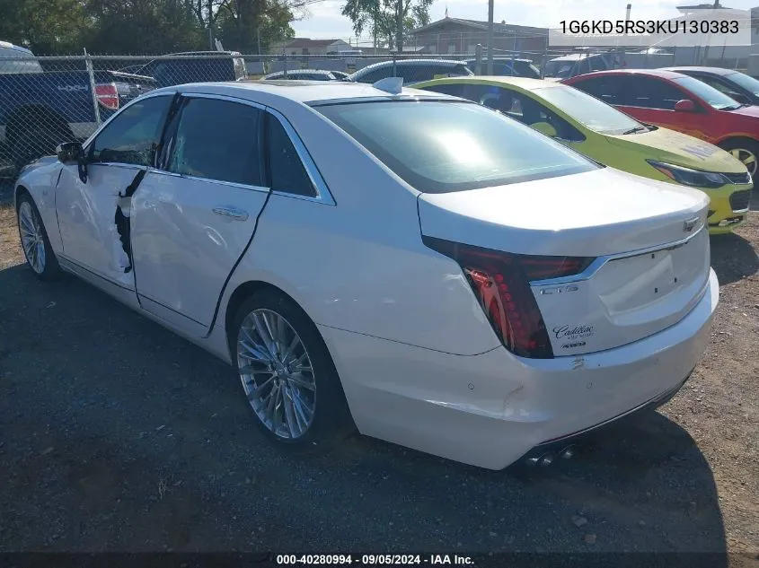 1G6KD5RS3KU130383 2019 Cadillac Ct6 Premium Luxury