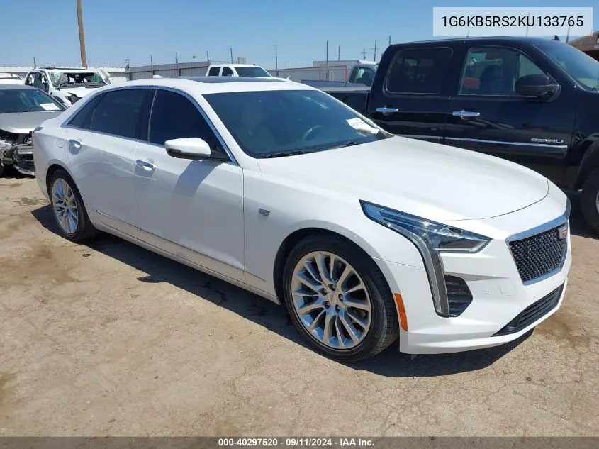 1G6KB5RS2KU133765 2019 Cadillac Ct6 Luxury