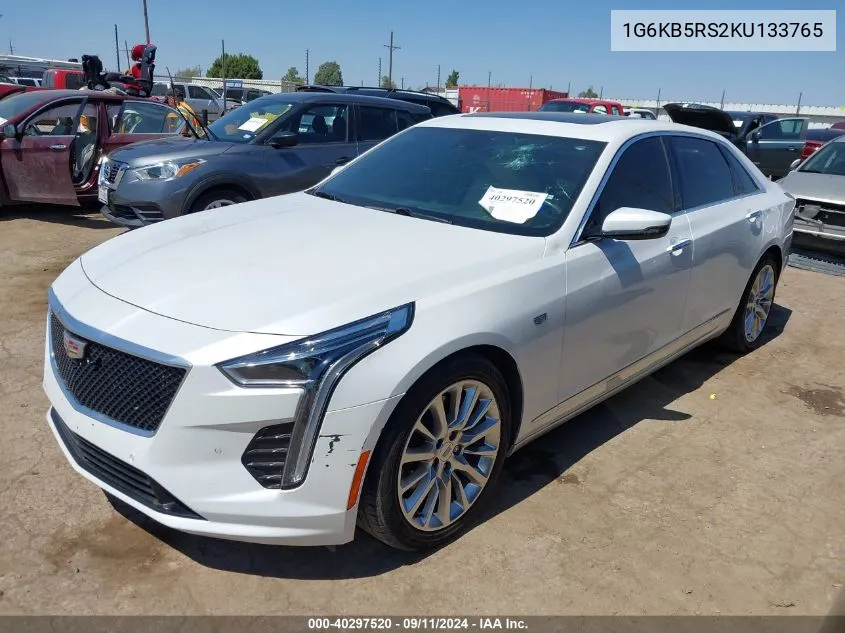 2019 Cadillac Ct6 Luxury VIN: 1G6KB5RS2KU133765 Lot: 40297520