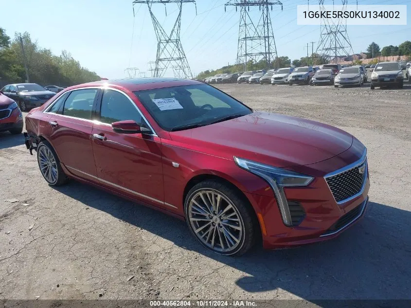 2019 Cadillac Ct6 Premium Luxury VIN: 1G6KE5RS0KU134002 Lot: 40562804