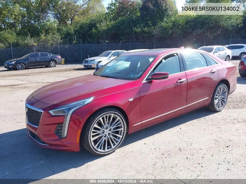 2019 Cadillac Ct6 Premium Luxury VIN: 1G6KE5RS0KU134002 Lot: 40562804