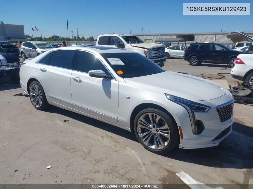 1G6KE5RSXKU129423 2019 Cadillac Ct6 Premium Luxury