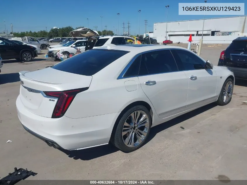 1G6KE5RSXKU129423 2019 Cadillac Ct6 Premium Luxury