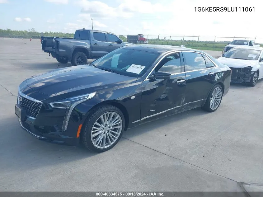 2020 Cadillac Ct6 Luxury Csav VIN: 1G6KE5RS9LU111061 Lot: 40334575