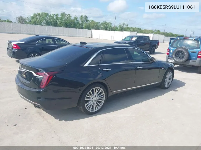 2020 Cadillac Ct6 Luxury Csav VIN: 1G6KE5RS9LU111061 Lot: 40334575