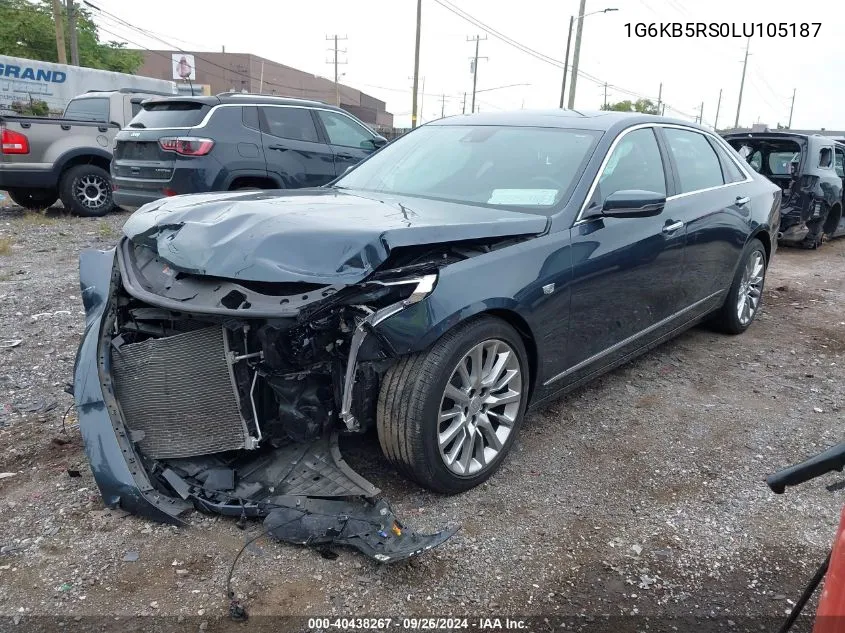 2020 Cadillac Ct6 Luxury VIN: 1G6KB5RS0LU105187 Lot: 40438267