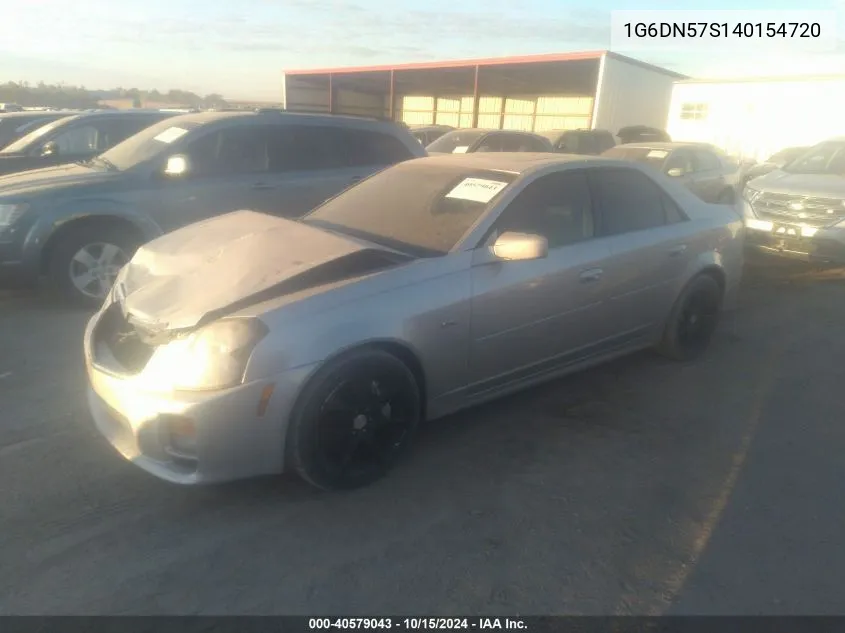 2004 Cadillac Cts-V VIN: 1G6DN57S140154720 Lot: 40579043