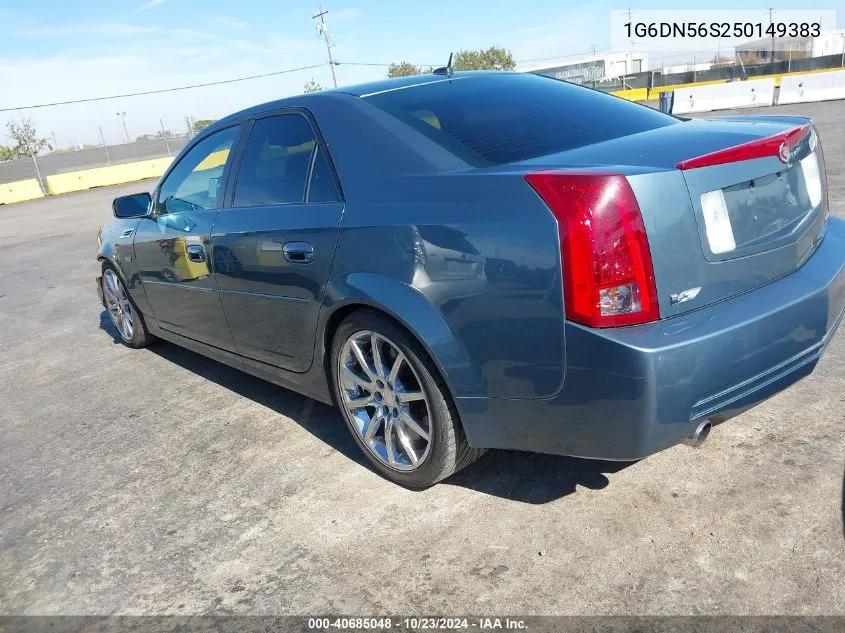 2005 Cadillac Cts-V VIN: 1G6DN56S250149383 Lot: 40685048