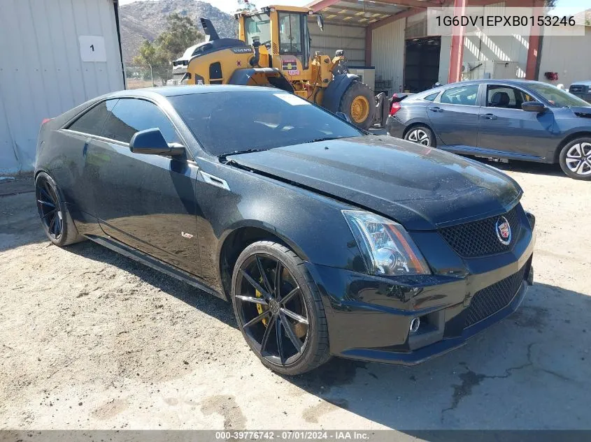 2011 Cadillac Cts-V VIN: 1G6DV1EPXB0153246 Lot: 39776742