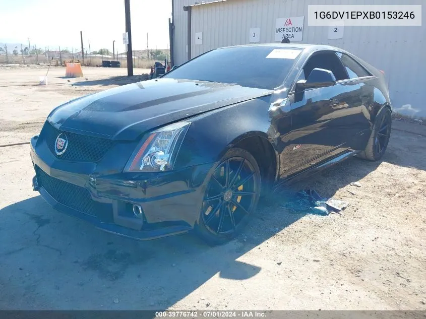 2011 Cadillac Cts-V VIN: 1G6DV1EPXB0153246 Lot: 39776742