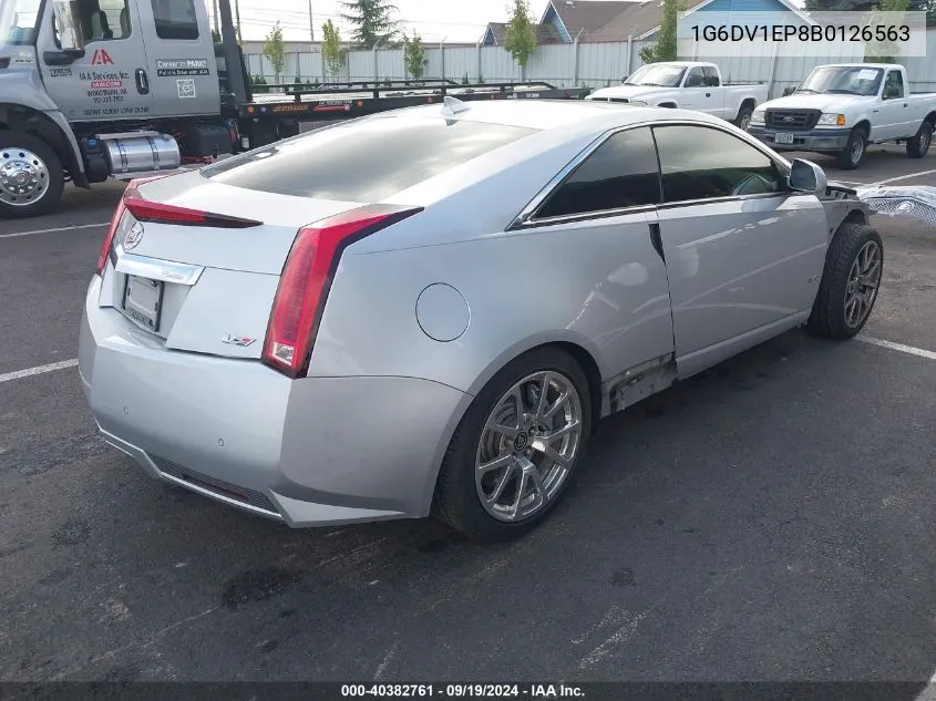 2011 Cadillac Cts-V VIN: 1G6DV1EP8B0126563 Lot: 40382761