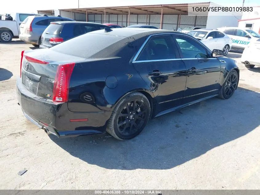 2011 Cadillac Cts-V VIN: 1G6DV5EP8B0109883 Lot: 40636388