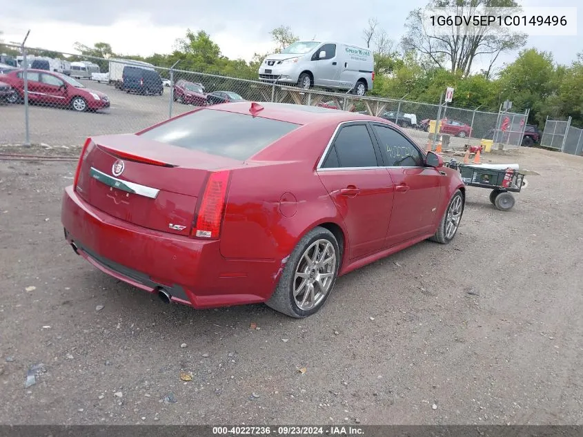 1G6DV5EP1C0149496 2012 Cadillac Cts-V