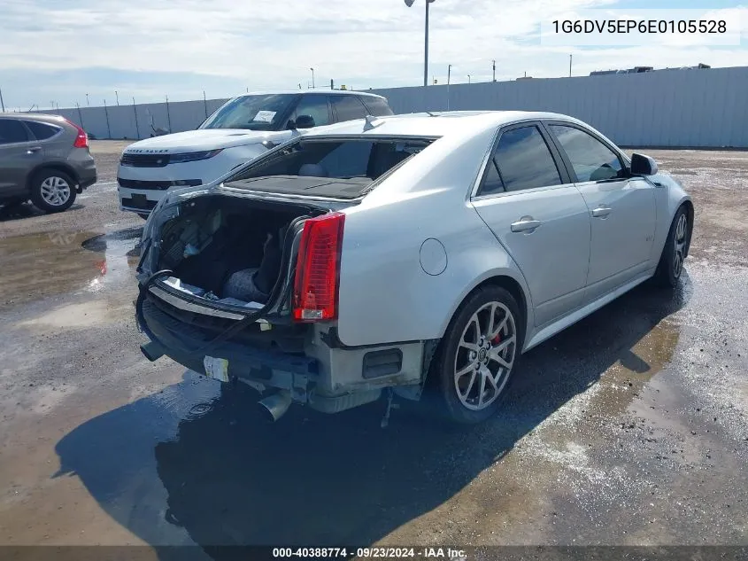 2014 Cadillac Cts-V VIN: 1G6DV5EP6E0105528 Lot: 40388774