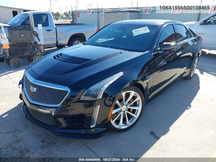 2016 Cadillac Cts-V VIN: 1G6A15S65G0108465 Lot: 40445406