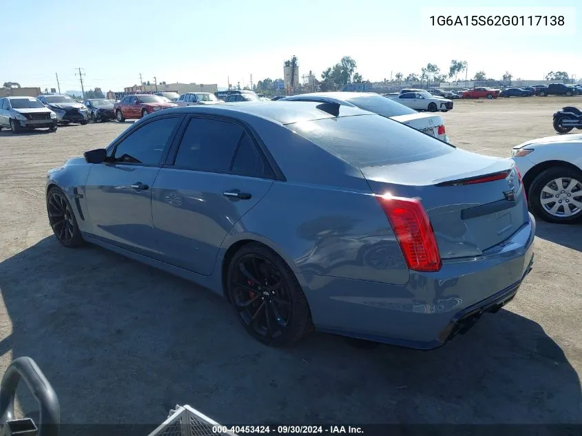 1G6A15S62G0117138 2016 Cadillac Cts-V