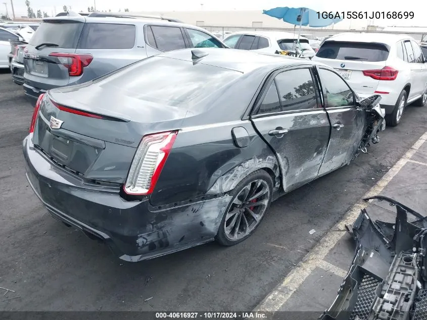 2018 Cadillac Cts-V VIN: 1G6A15S61J0168699 Lot: 40616927