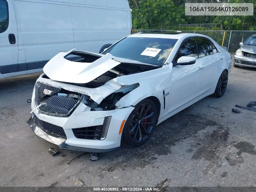 1G6A15S64K0126089 2019 Cadillac Cts-V