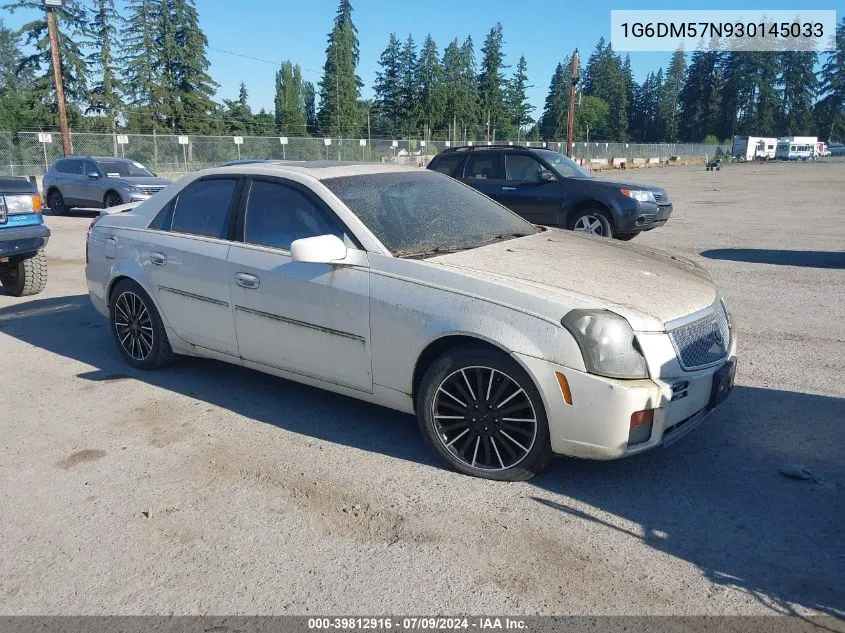 2003 Cadillac Cts Standard VIN: 1G6DM57N930145033 Lot: 39812916