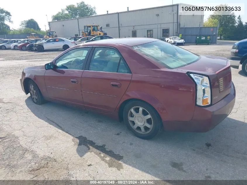 2003 Cadillac Cts Standard VIN: 1G6DM57N630133633 Lot: 40197049