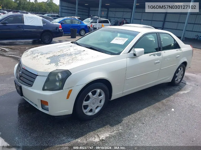 2003 Cadillac Cts Standard VIN: 1G6DM57N030127102 Lot: 40237747