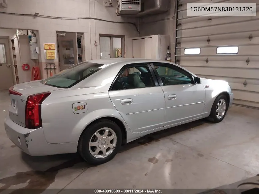 2003 Cadillac Cts VIN: 1G6DM57N830131320 Lot: 40315603