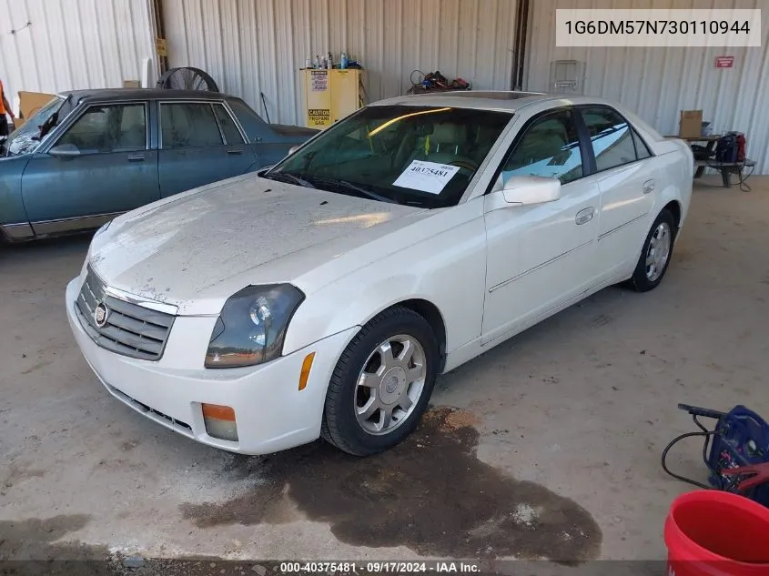 2003 Cadillac Cts VIN: 1G6DM57N730110944 Lot: 40375481