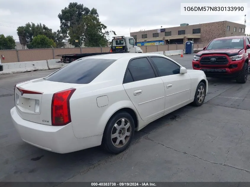 2003 Cadillac Cts Standard VIN: 1G6DM57N830133990 Lot: 40383738