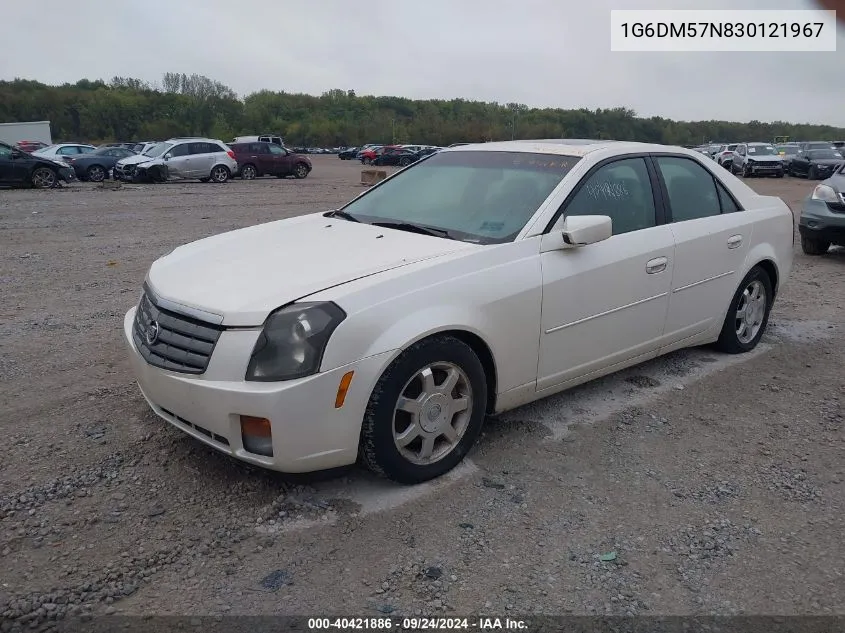 2003 Cadillac Cts Standard VIN: 1G6DM57N830121967 Lot: 40421886