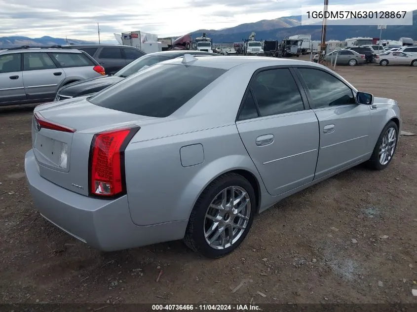 2003 Cadillac Cts Standard VIN: 1G6DM57N630128867 Lot: 40736466