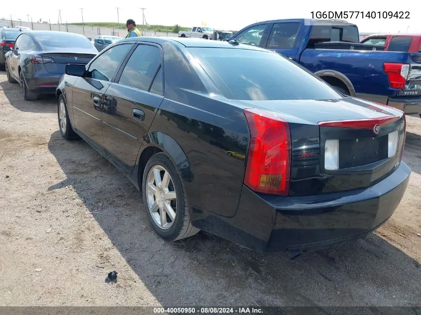 2004 Cadillac Cts Standard VIN: 1G6DM577140109422 Lot: 40050950