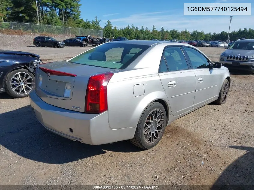 1G6DM577740125494 2004 Cadillac Cts Standard