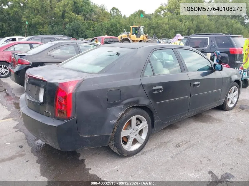 2004 Cadillac Cts Standard VIN: 1G6DM577640108279 Lot: 40332513