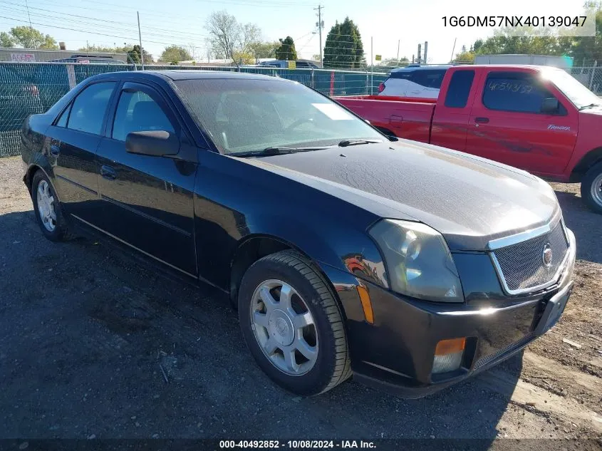 2004 Cadillac Cts VIN: 1G6DM57NX40139047 Lot: 40492852