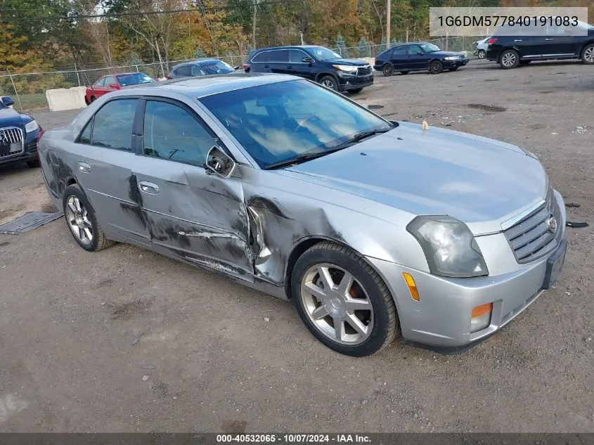 2004 Cadillac Cts Standard VIN: 1G6DM577840191083 Lot: 40532065