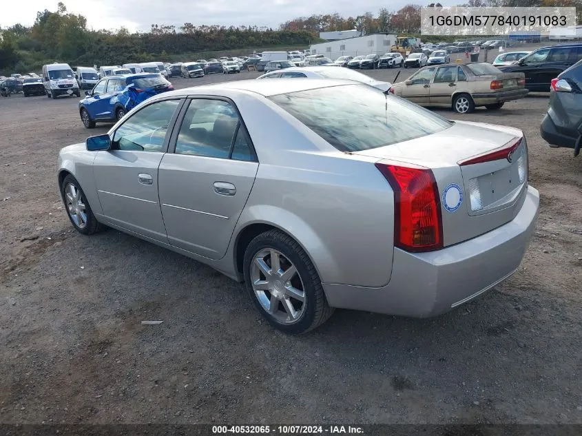 2004 Cadillac Cts Standard VIN: 1G6DM577840191083 Lot: 40532065