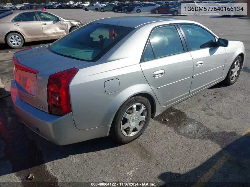 2004 Cadillac Cts Standard VIN: 1G6DM577640166134 Lot: 40804122