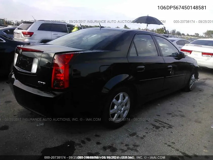 1G6DP567450148581 2005 Cadillac Cts Standard