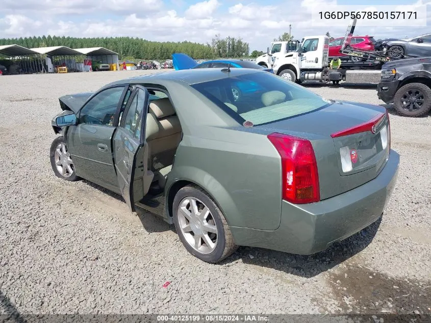 2005 Cadillac Cts Standard VIN: 1G6DP567850157171 Lot: 40125199