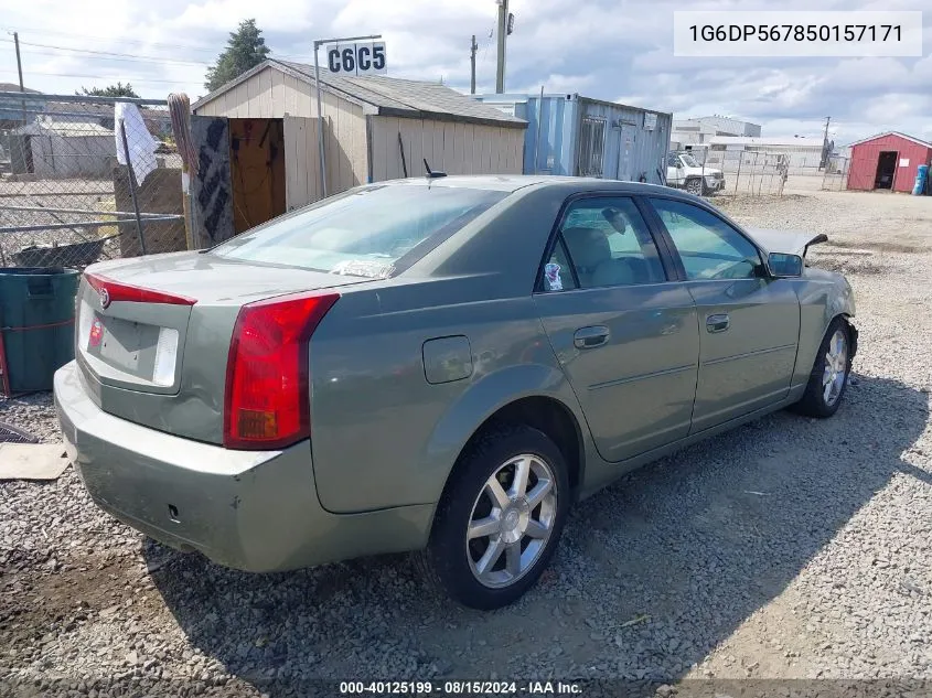 2005 Cadillac Cts Standard VIN: 1G6DP567850157171 Lot: 40125199