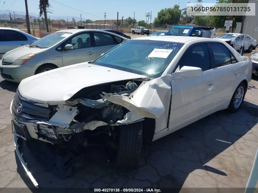 2005 Cadillac Cts Standard VIN: 1G6DP567850131735 Lot: 40270138