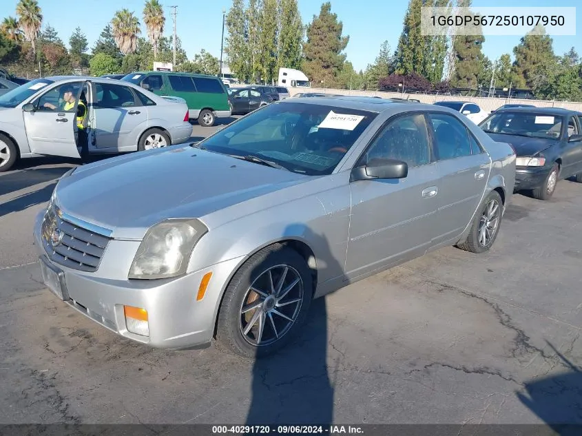 2005 Cadillac Cts Standard VIN: 1G6DP567250107950 Lot: 40291720