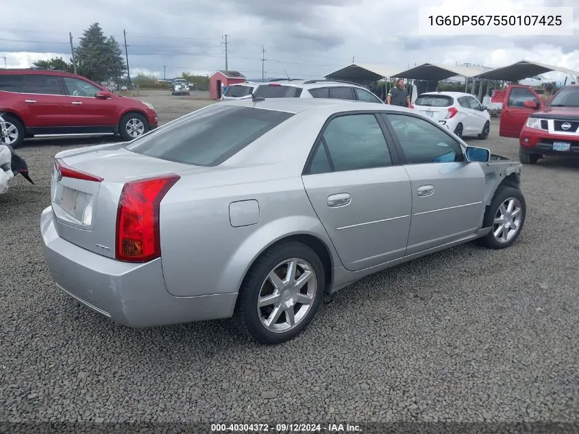 2005 Cadillac Cts Standard VIN: 1G6DP567550107425 Lot: 40304372