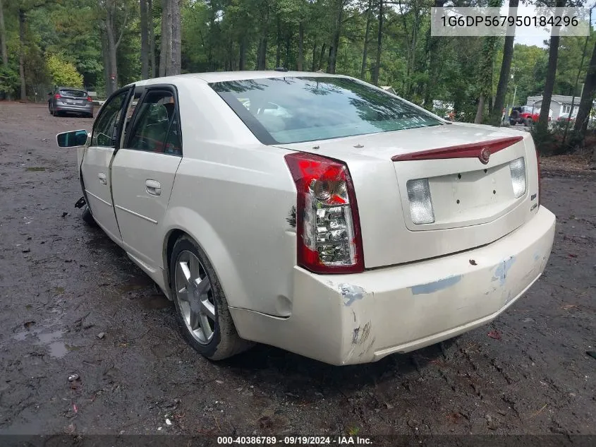 2005 Cadillac Cts Standard VIN: 1G6DP567950184296 Lot: 40386789