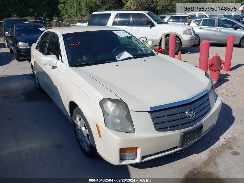 2005 Cadillac Cts Standard VIN: 1G6DP567950148575 Lot: 40432504