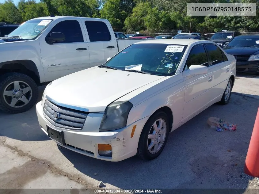 2005 Cadillac Cts Standard VIN: 1G6DP567950148575 Lot: 40432504