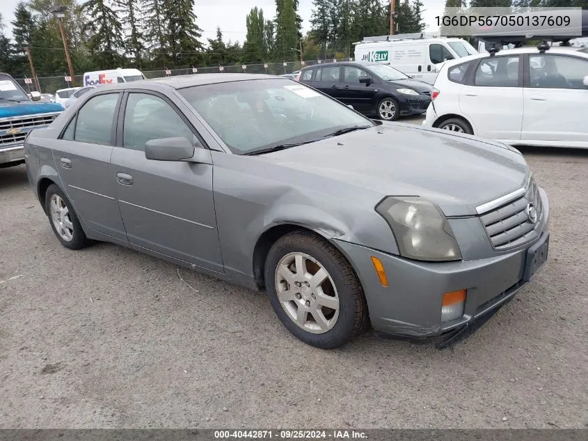 2005 Cadillac Cts Standard VIN: 1G6DP567050137609 Lot: 40442871